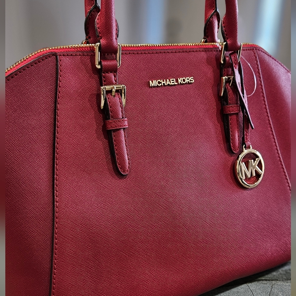 Michael Kors Red Handbag NWT - Picture 2 of 15